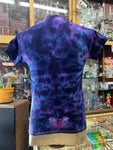 Don Martin Adult T-Shirt-small diamond rainbow on dark blue/purple crinkle