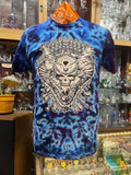 Don Martin Adult T-Shirt-trippy steal your face on magenta/blues crinkle