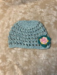 Knitted assorted flower hat