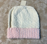 Winter beanie hat pink