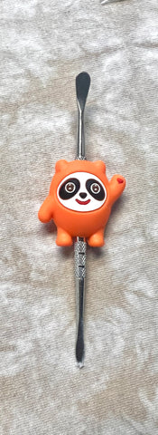 Plastic Panda Bear Metal Dab Tool