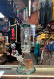 15" Rock Glass Single Perc Beaker Waterpipe Teal