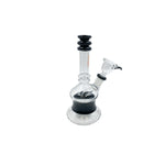 7" Straight Neck  Waterpipe BLACK