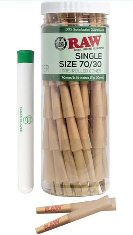 RAW Cones Single Size Dogwalker | 50 Pack | 70/30