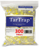 TarTrap 300-Pack Premium Cigarette Filters | Fits Regular & King Size | Easy-to-Use, Enhanced Filtering | Includes Travel Case