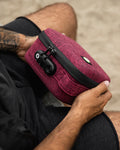 Smell Control Locking Stash Bag - maroon