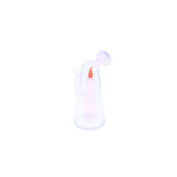 7" Rock Glass Waterpipe | "The Candlestick" | Angle Neck | 14mm | Single Perc