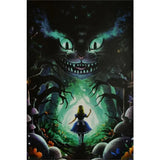 Alice in Wonderland Non-Flocked Blacklight Poster 24" X 36"