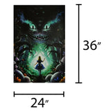 Alice in Wonderland Non-Flocked Blacklight Poster 24" X 36"