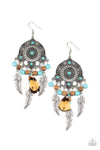 *Paparazzi Accessories* Desert Plains Blue Earrings
