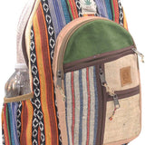 Natural Handmade Large Multi Pocket Hemp Nepal Backpack