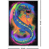 Fire Dragon Black Light Poster - 23" X 35"