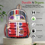 Handmade Lightweight Natural Hemp Himalayan Nepal Daypack