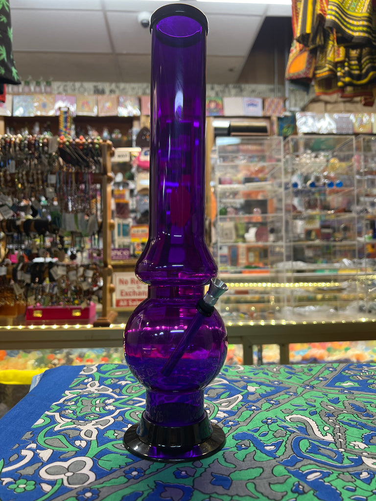 15" Acrylic purple waterpipe Happy Trails Inc & Joe's Smoke Shop