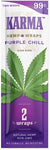 Karma Wraps- Purple Chill – Non GMO – 2 Wraps Per Pack