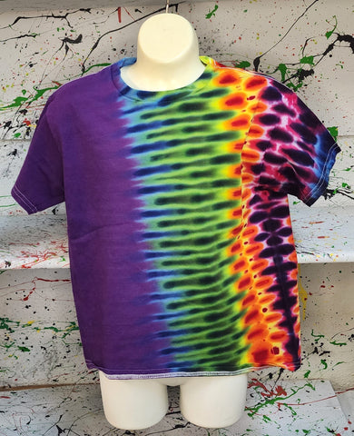 Martin KIDS T-Shirt-Half Rainbow Accordion, Half Purple-Size Medium-Short Sleeve