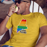 Pride Love Maine T-Shirt Adult Unisex S-2X