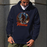 Maine Bigfoot Ski Adult Hoodie-Unisex Sizes S to 2xl