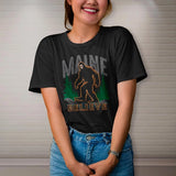 Maine Explore and Believe Bigfoot Adult Unisext-Shirt
