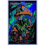 Mushroom Caterpillar Blacklight Poster - 23" X 35"
