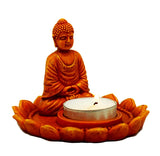 Orange Buddha Incense Burner