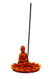 Orange Buddha Incense Burner