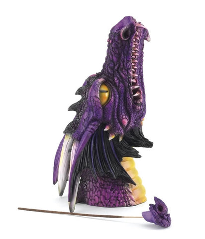 Purple Dragon Head Incense Burner