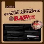 RAW Cones Classic 1-1/4 | 75 Pack | Natural Pre Rolled Rolling Paper with Tips & Packing Tubes Included