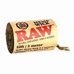 RAW Hemp Wick- Natural Unbleached Hemp & Beeswax Hempwick Roll 10ft / 3 Meters