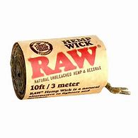 RAW Hemp Wick- Natural Unbleached Hemp & Beeswax Hempwick Roll 10ft / 3 Meters