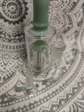 8” Rock Glass Waterpipe | Single Tree Perc | Bent Neck | Green