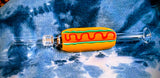 7.75" Hot Dog Glass Dab Straw-H224
