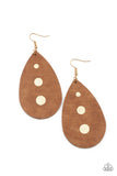 Rustic Torrent - gold-Paparazzi Earring