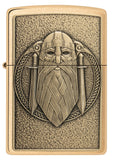 Zippo Odin Emblem Brushed   Brass Windproof Lighter