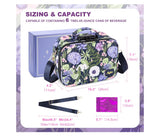 Smell Proof Bag with Combination Lock, Large Smell Proof Stash Box, Odor Proof Container Portable Travel Storage Case, Activated Charcoal Bag, Purple