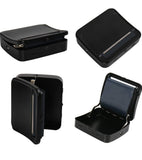 Automatic Rolling Box, Cigarette Rolling Machine Portable Metal Box for Rolling Tobacco, Smoking Roller and Storage Case (Black)