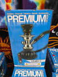 9" Pumpkin 2 Hose Hookah Black