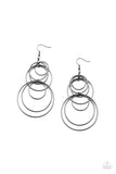 I Feel Dizzy - black -Paparazzi Earrings