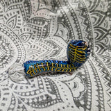 Blue Multi-Color Spin Rake Look Sherlock Pipe