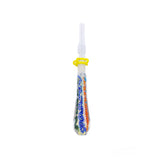 Nectar I/O Straw with 10MM Tip-Muticolored Squiggles-V1060N