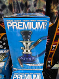 9" Pumpkin 2 Hose Hookah Blue