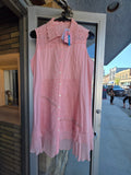 April Cornell Nostalgia Pink Sleeveless Blouse-Available in Small or Medium