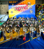 Volcanee Diamond Glass Pipe-Assorted Colors-RG1005