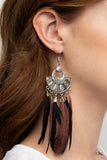 Plume Paradise - multi - Paparazzi earrings