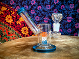 5" Diffusion Dynamo Waterpipe w/Teal Accents-GWP124