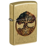 Zippo Knotted Tree of Life Street Brass Windproof Lighter