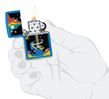 Zippo  Cosmic Zippo Design Sky Blue Matte Windproof Lighter