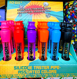 Rock Glass Silicone&Glass Taster Pipe-Assorted Colors-RG1016