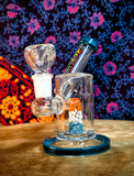 5" Diffusion Dynamo Waterpipe w/Teal Accents-GWP124