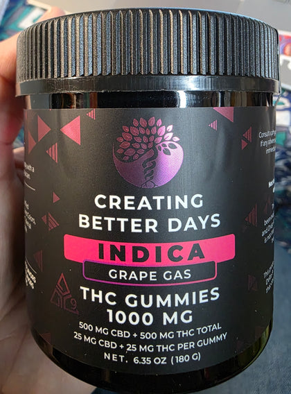 Grape Gas Delta 9 Gummies 1000 MG